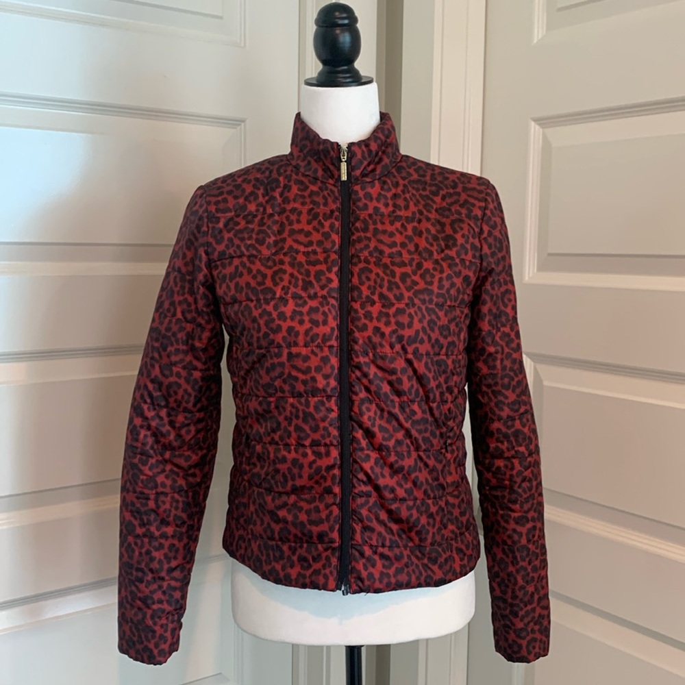 MICHAEL KORS Women’s Animal Print Puffer Jacket